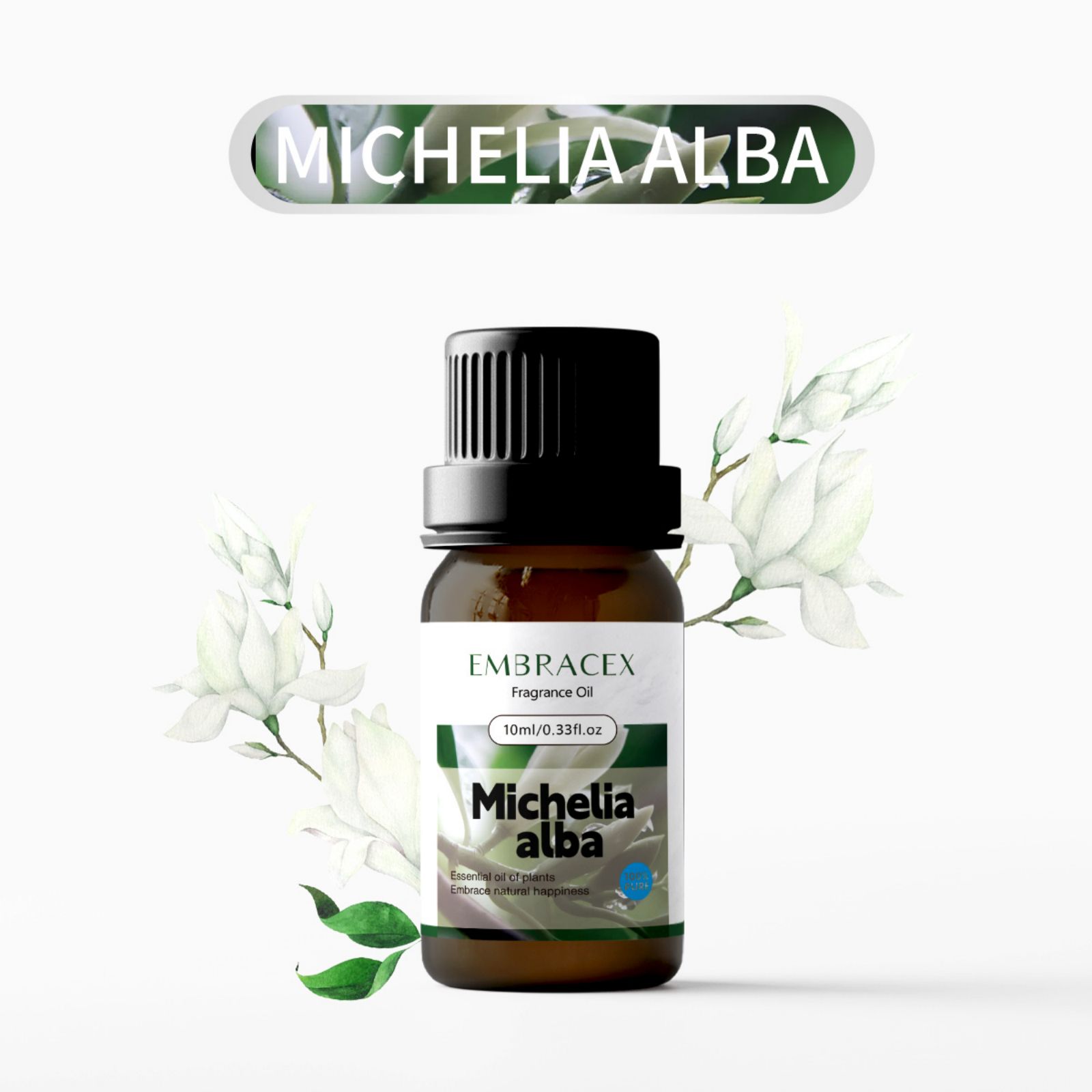 Candle Supplies Fragrance Oil - 10 مللي ميشيليا ألبا زيت طبيعي
