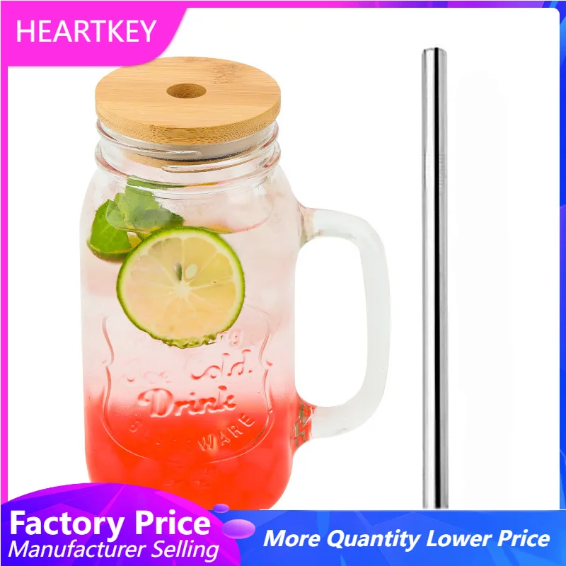 Mason Jar 8Oz - قابلة لإعادة الاستخدام عصير الفاكهة كؤوس