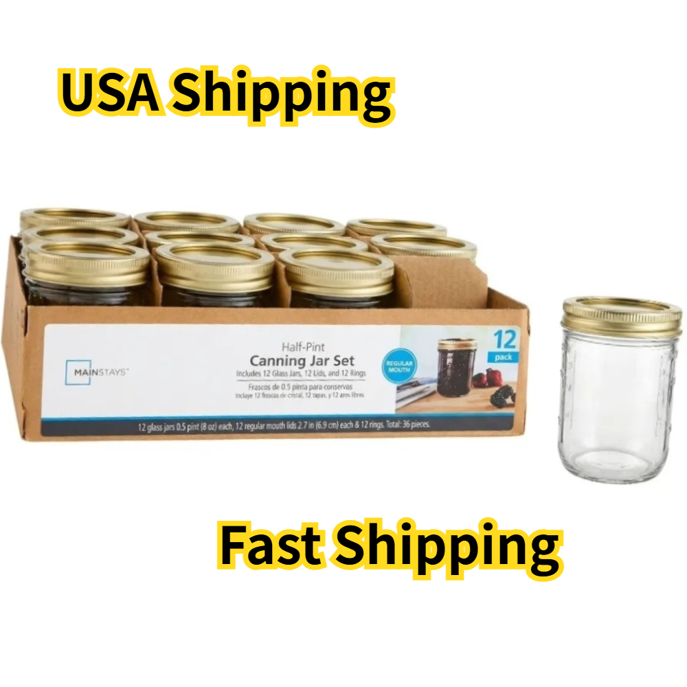 Mason Jar 8Oz - برطمانات ماسون سعة 8 أونصات، برطمانات