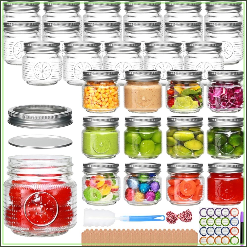 Mason Jar 8Oz - 30 عبوة من برطمانات ماسون سعة