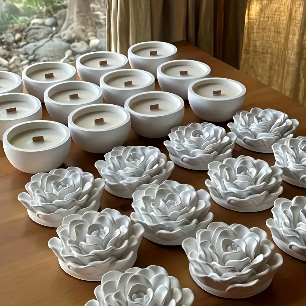 قوالب سيليكون للراتنج الزهري،  - مراجعة Candle Supplies Jars وسعره
