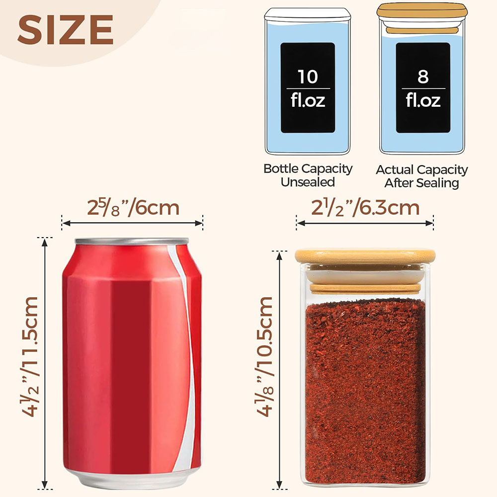 أوعية توابل زجاجية بغطاء من ال - مراجعة Mason Jar 8Oz وسعره