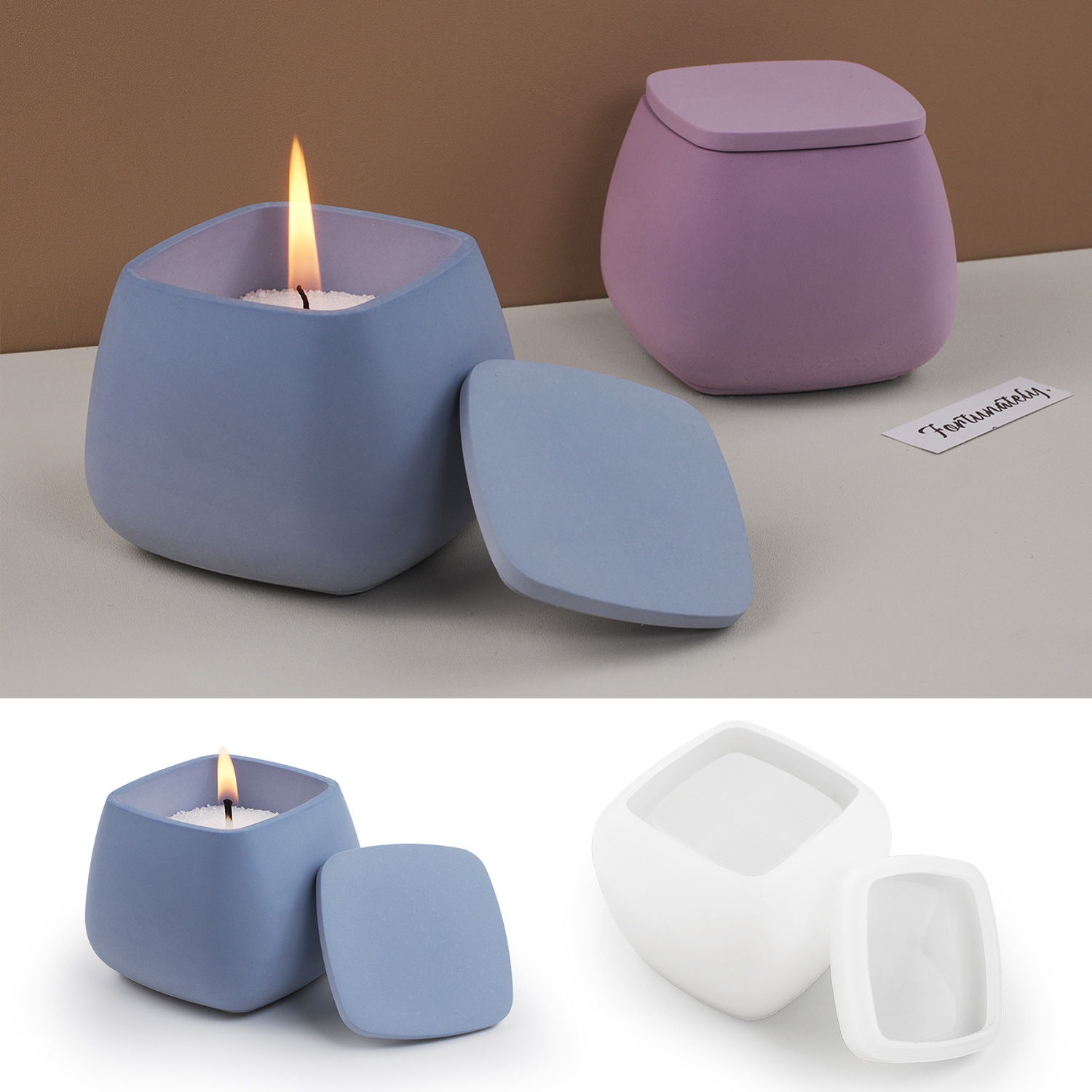 قالب سيليكون لصنع أكواب الشموع - مراجعة Candle Supplies Jars وسعره