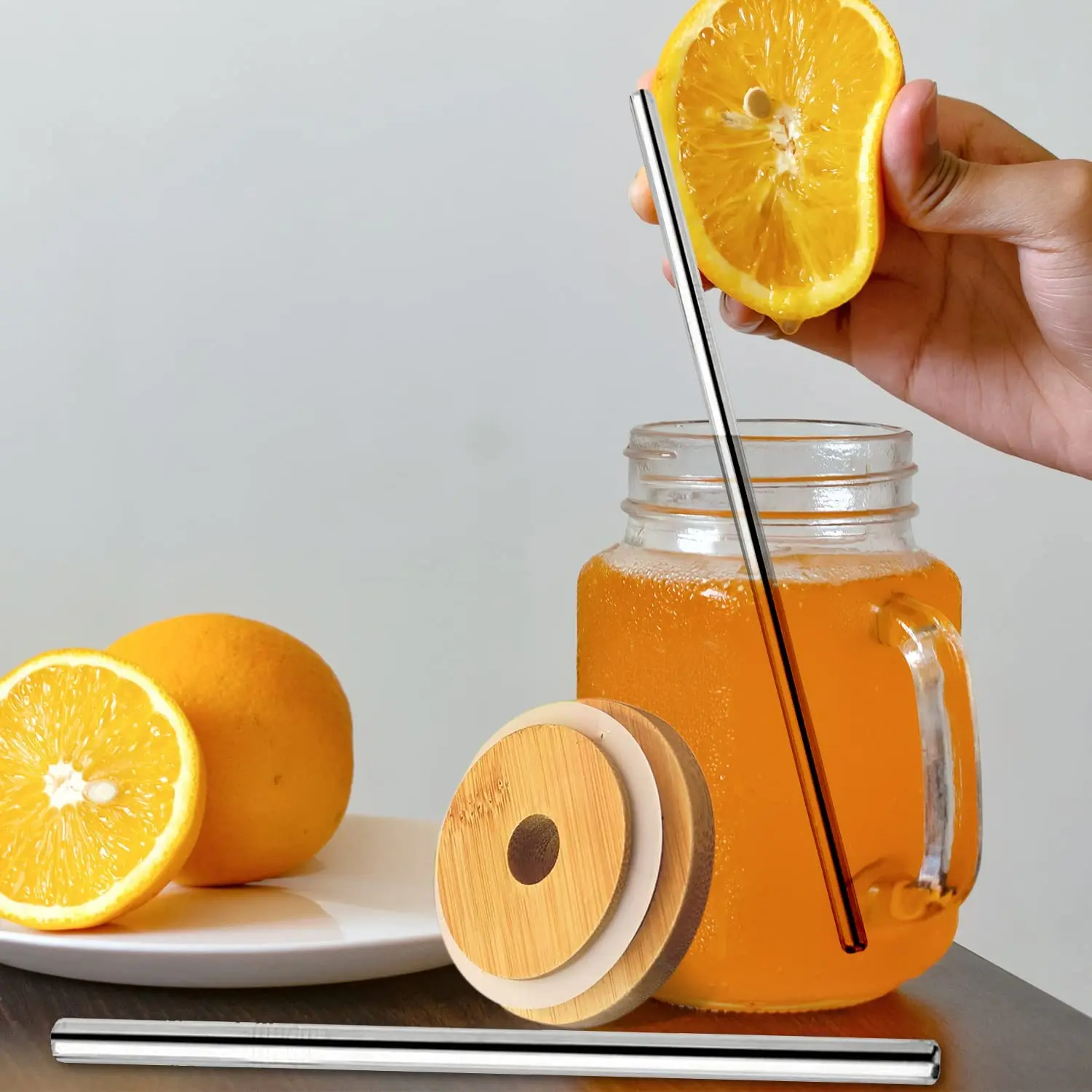 قابلة لإعادة الاستخدام عصير ال - مراجعة Mason Jar 8Oz وسعره