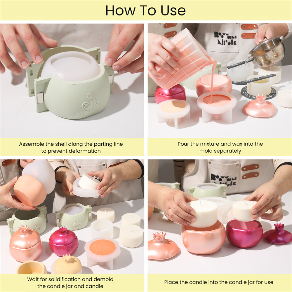 نيكول الرمان ملموسة شمعة جرة و - مراجعة Candle Supplies Jars وسعره