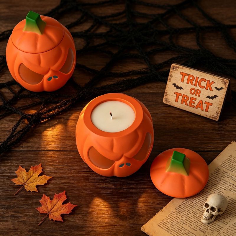 طقم من وعاءين لتخزين اليقطين م - مراجعة Candle Supplies Jars وسعره