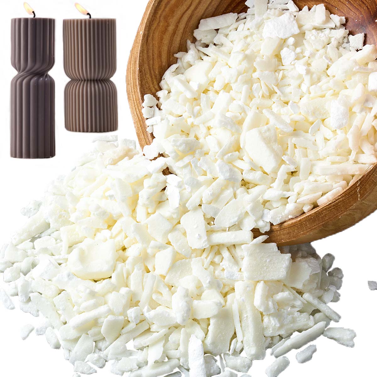 1 جنيه شمع الصويا الأبيض النقي - مراجعة Candle Making Supplies For Beginners وسعره