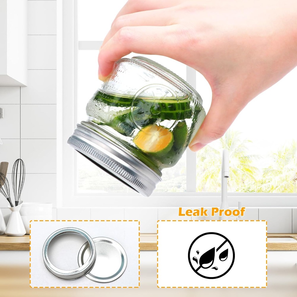 30 عبوة من برطمانات ماسون سعة  - مراجعة Mason Jar 8Oz وسعره