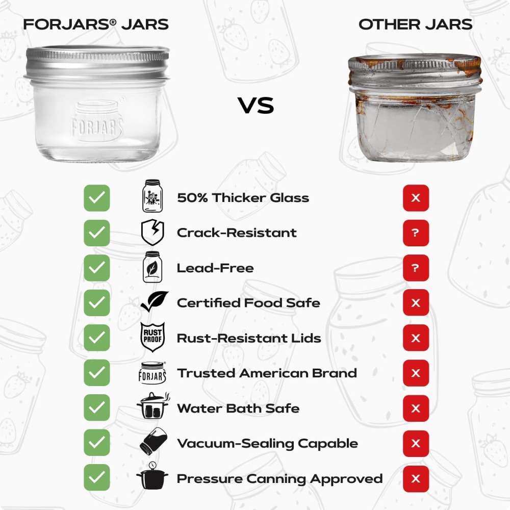 برطمانات ماسون فاخرة سعة 8 أون - مراجعة Mason Jar 8Oz وسعره