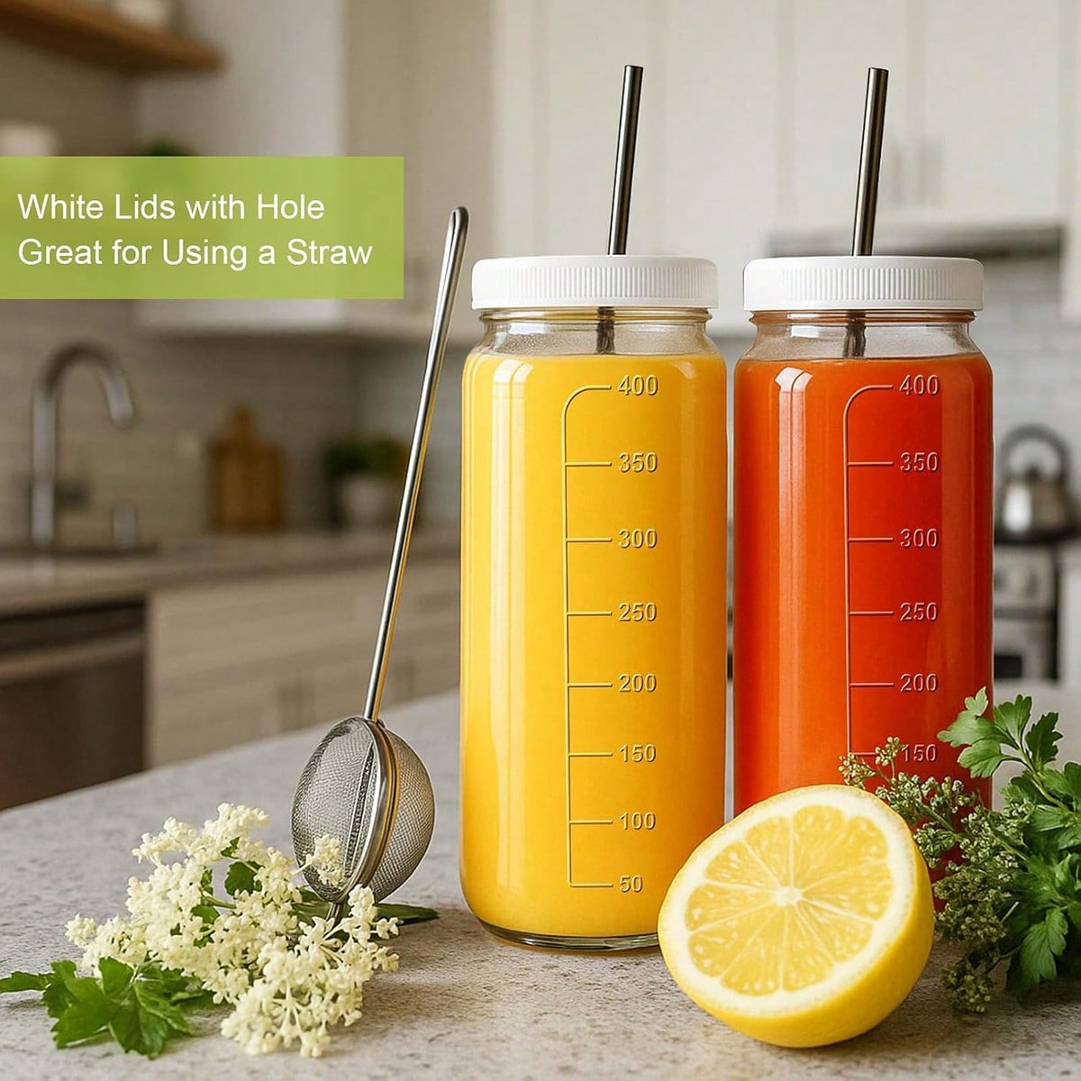 8 عبوات زجاجية لحفظ العصائر، أ - مراجعة Mason Jar 8Oz وسعره