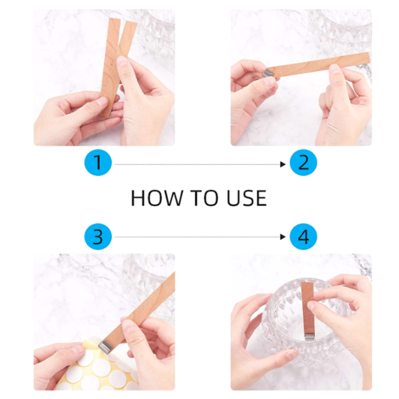 30 قطعة شمعة خشبية الفتائل شمع - مراجعة Candle Supplies Jars وسعره