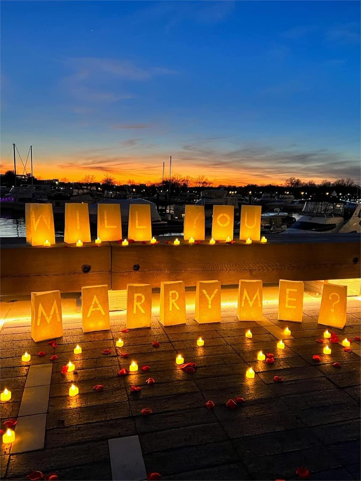 هل تتزوجني اقتراح ديكور مضيئة  - مراجعة Candle Sachet وسعره